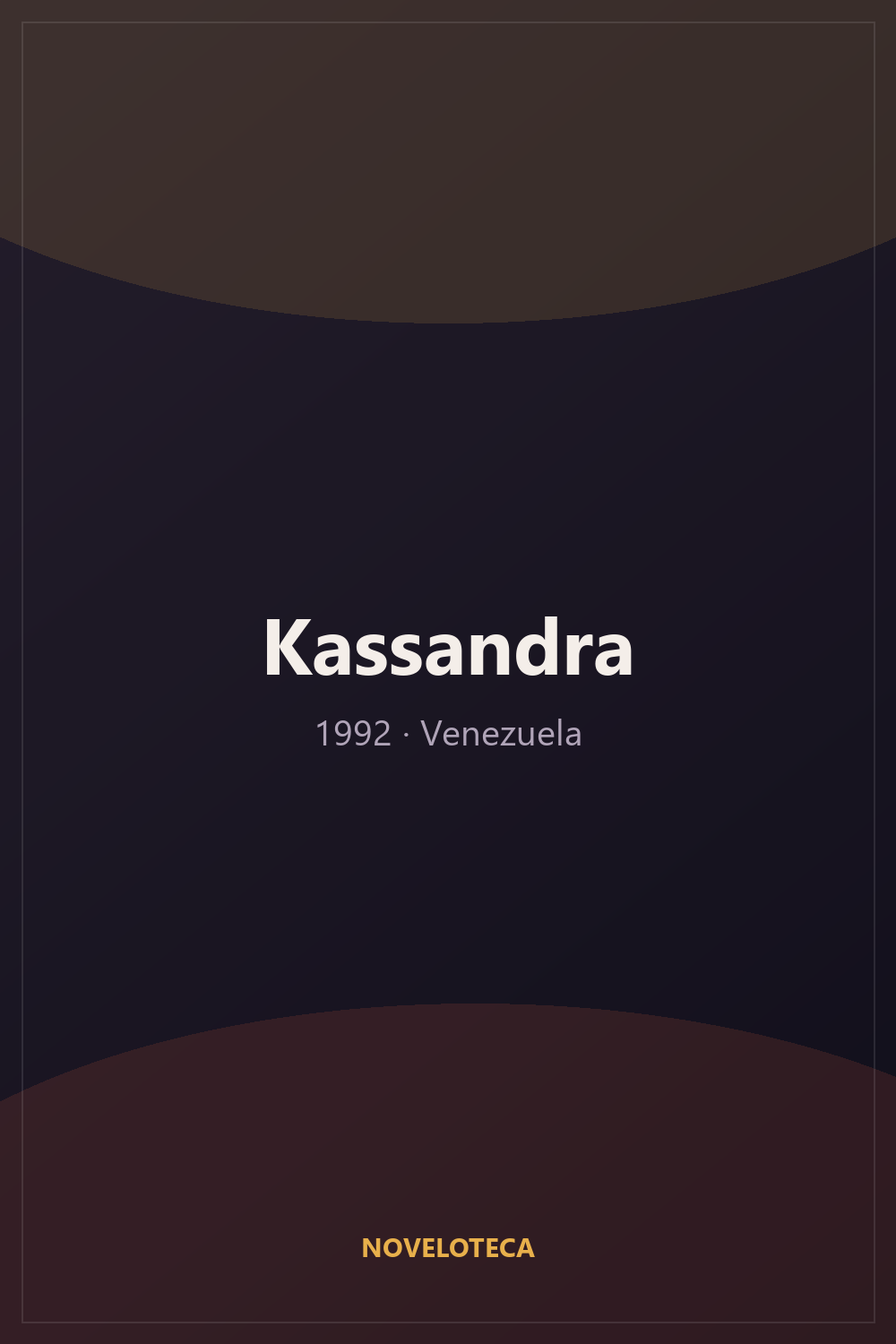 Kassandra (1992) – Serie Completa en Español Latino | 1080p | Venezuela | Romántico